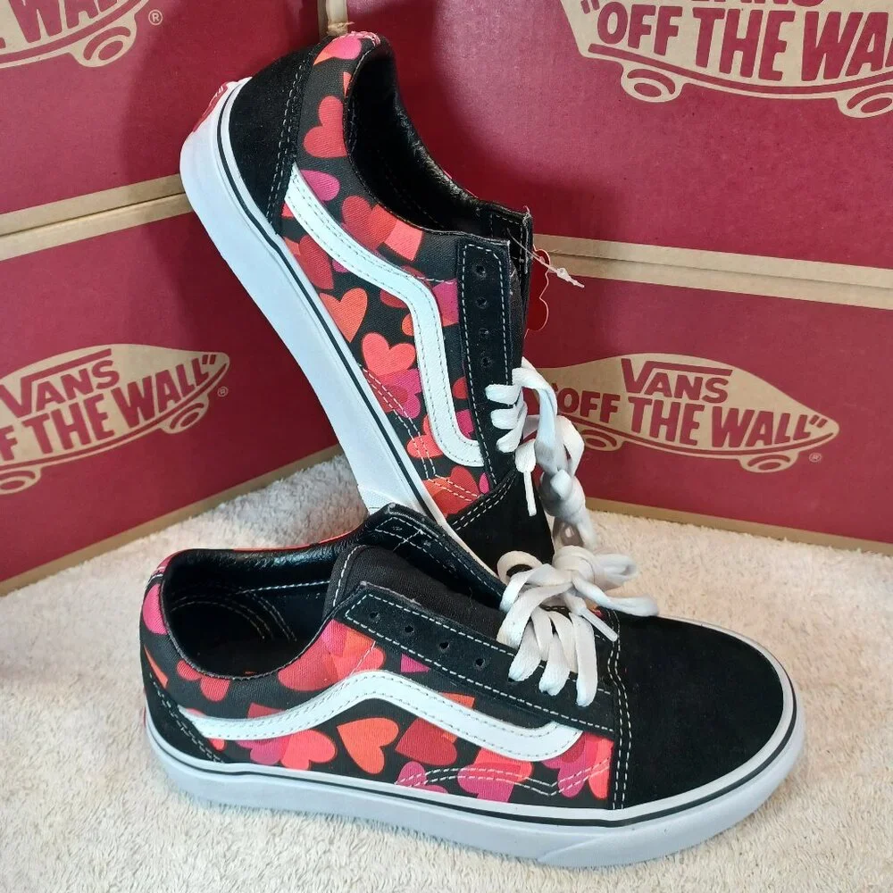 Vans Men's 4.5 Women's 6 Old Skool Valentines Hearts VN0A3WKT4RZ